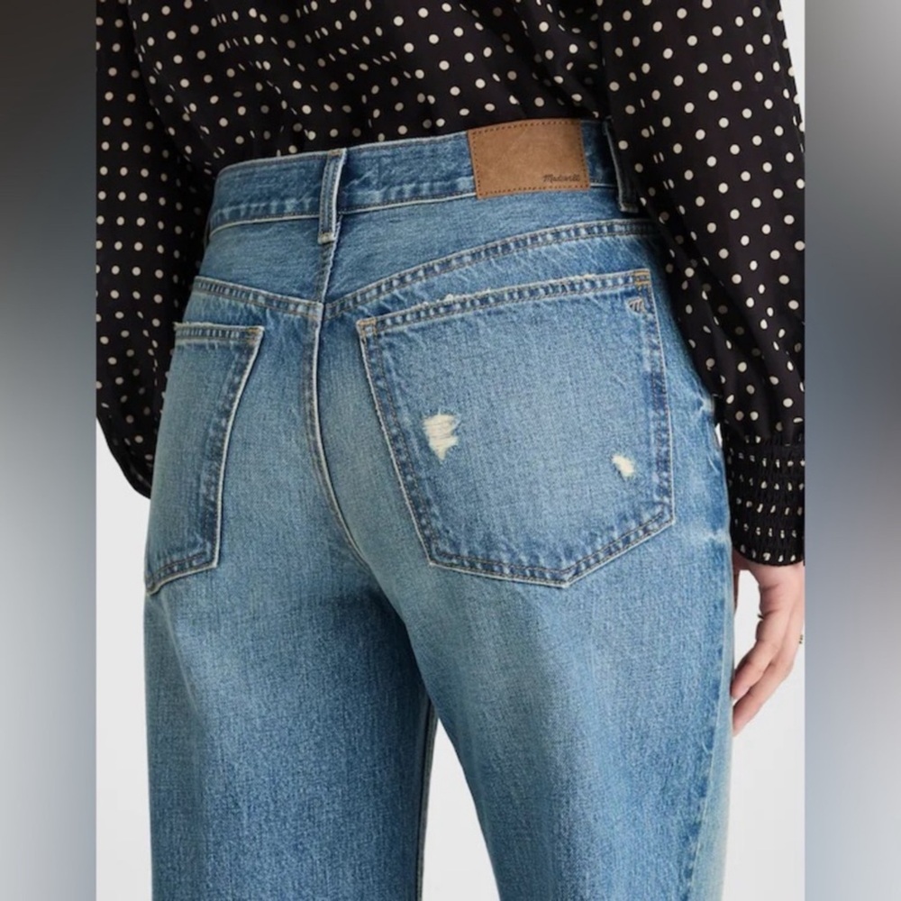 NEW Madewell The Low-Slung Baggy Jean Robertson Wash Rigid Size 28 NWOT - Picture 4 of 14
